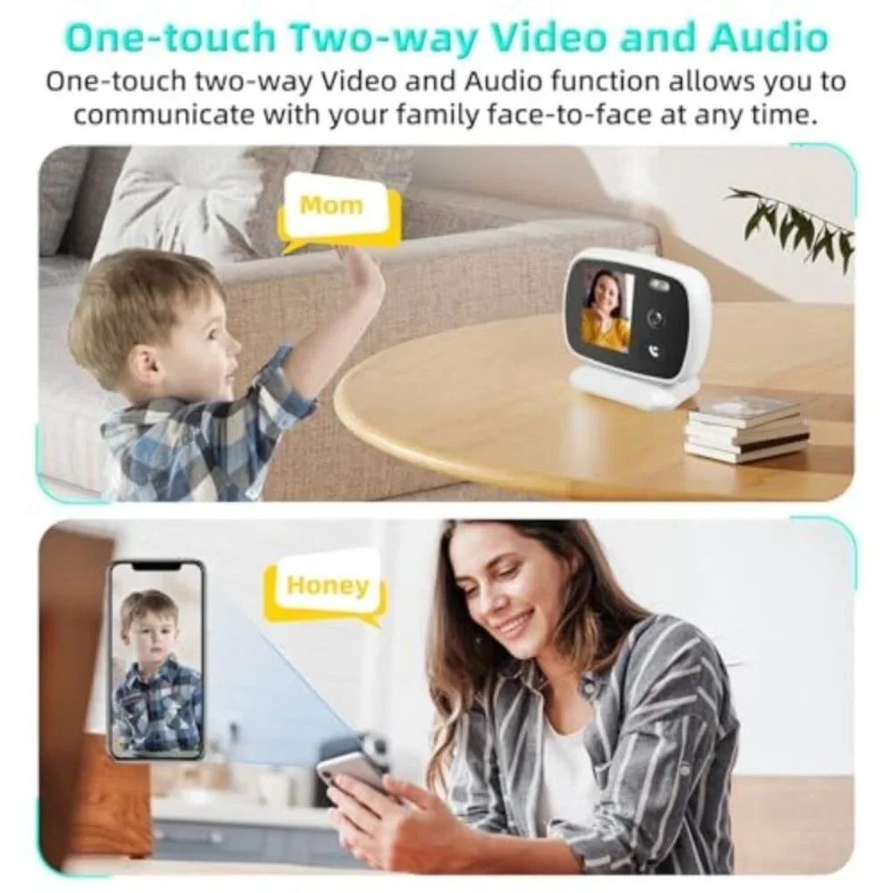 Video Calling Security Camera,Kids' Instant Video Call One-Tap FaceTime with Par